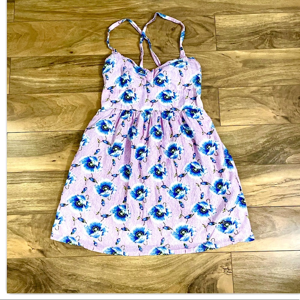 Hollister Floral Pink Dress size S